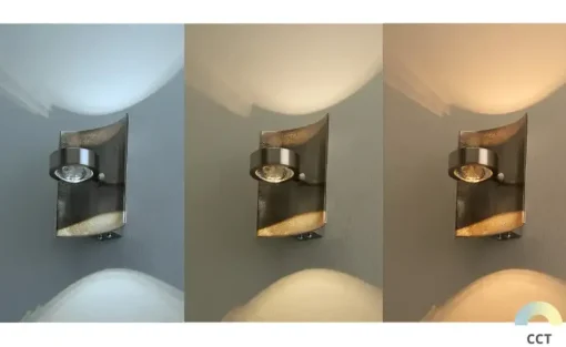 Fischer-Honsel LED-Wandleuchte, Nickel-antik mit RGB