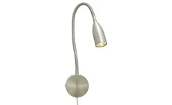 Fischer-Honsel LED-Wandleuchte, 1-flammig, Nickel matt