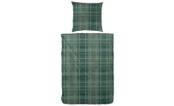 Flanell Bettwäsche-Set | Grün, 200 cm | Möbel Höffner