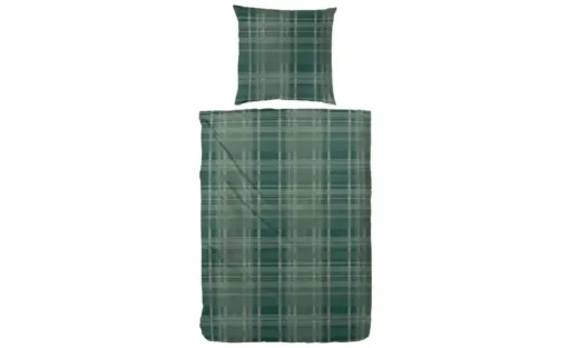 Flanell Bettwäsche-Set | Grün, 200 cm | Möbel Höffner