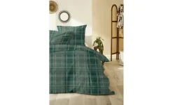 Flanell Bettwäsche-Set | Grün, 200 cm | Möbel Höffner