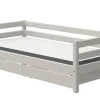 FLEXA Bett mit 2 Schubladen Flexa Classic | Kiefer, Grau