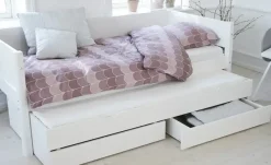 FLEXA Bett mit Ausziehbett und 2 Schubkästen Flexa White | Weiß