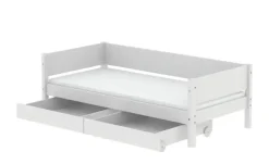FLEXA Einzelbett mit 2 Schubkästen Flexa White | Weiß