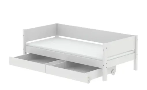 FLEXA Einzelbett mit 2 Schubkästen Flexa White | Weiß