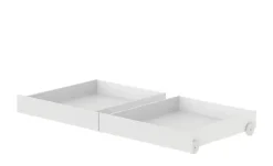 FLEXA Einzelbett mit 2 Schubkästen Flexa White | Weiß