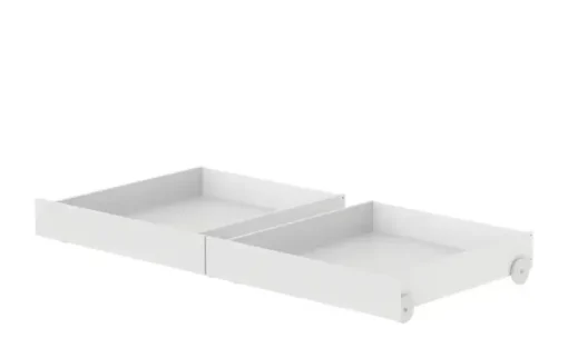FLEXA Einzelbett mit 2 Schubkästen Flexa White | Weiß