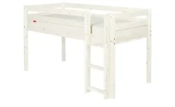FLEXA Halbhohes Bett Flexa Classic | senkrechte Leiter, 90x200 cm