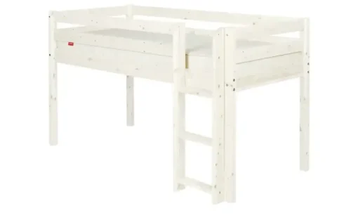 FLEXA Halbhohes Bett Flexa Classic | senkrechte Leiter, 90x200 cm