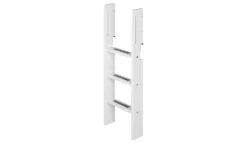 FLEXA Halbhohes Bett mit Rutsche Flexa White | Senkrechte Leiter, Weiß