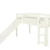 FLEXA Hochbett Flexa Classic | senkrechte Leiter, Weiß, Kiefer