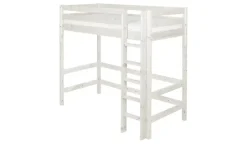 FLEXA Hochbett Flexa Classic | Senkrechte Leiter, Kiefer, Weiß