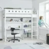FLEXA Hochbett mit senkrechter Leiter Flexa White | Weiß