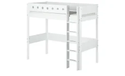 FLEXA Hochbett mit senkrechter Leiter Flexa White | Weiß