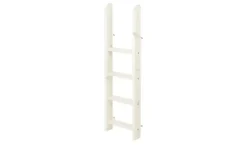 FLEXA Mittelhohes Kombibett Flexa Classic | senkrechte Leiter, Kiefer, Weiß