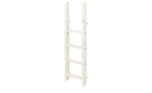 FLEXA Mittelhohes Kombibett Flexa Classic | senkrechte Leiter, Kiefer, Weiß