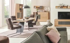 Freischwinger  mit gemütlichem Rückenkissen Lampang | Anthrazit