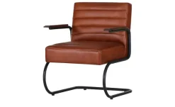 Freischwinger Sessel Buff  | Cognacbraun | Höffner
