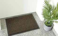 Fußmatte Lines | Braun, 40x60 cm | Möbel Höffner