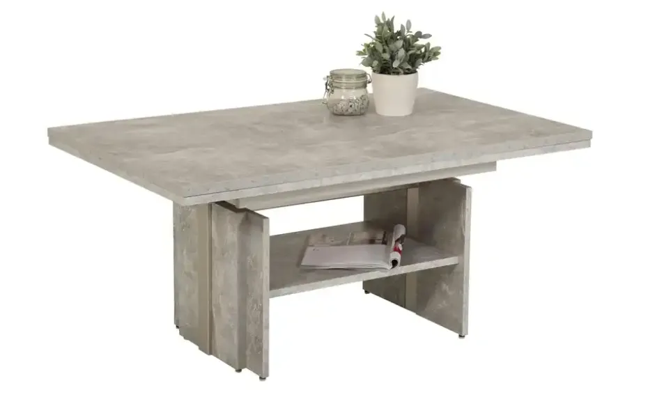 Funktionscouchtisch Pantelleria | Betonoptik, Grau