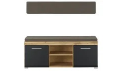 Garderobenbank Cortina | Schwarz, matt | Möbel Höffner