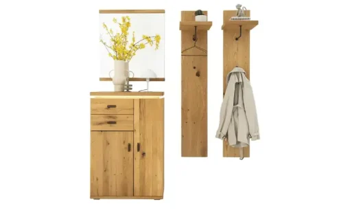 Garderobenkombination 4 teilig Woodland | Wildeiche