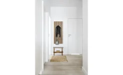Garderobenpaneel Caluma | Eiche Artisan (Nachbildung), Schwarz, 50 cm