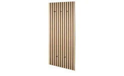 Garderobenpaneel Caluma | Eiche Artisan (Nachbildung), Schwarz, 50 cm