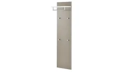 Garderobenpaneel Duna | BH 42 x 170 cm, Taupe, Weiß