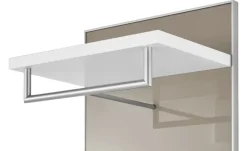 Garderobenpaneel Duna | BH 42 x 170 cm, Taupe, Weiß
