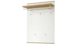 Garderobenpaneel Longo | Eiche bianco, Weiß | Höffner