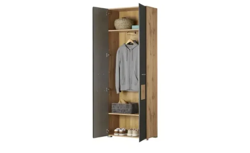 Garderobenschrank Cortina | Schwarz, matt | Höffner