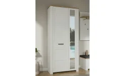 Garderobenschrank Toneo | Eiche (Nachbildung), Weiß