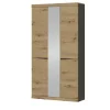 Garderobenschrank Turino Neo | Asteiche (Nachbildung), Anthrazit