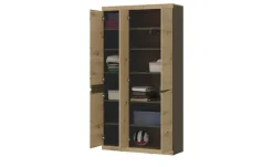 Garderobenschrank Turino Neo | Asteiche (Nachbildung), Anthrazit