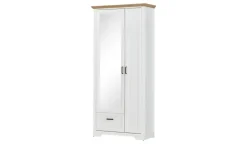 Garderobenschrank Varese | Pinie (Nachbildung), Weiß, Asteiche (Nachbildung)
