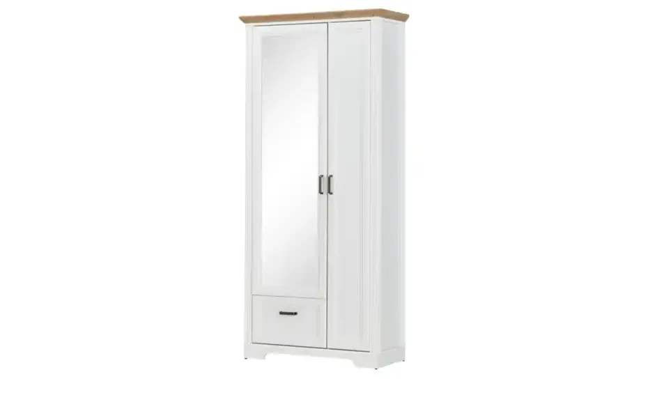 Garderobenschrank Varese | Pinie (Nachbildung), Weiß, Asteiche (Nachbildung)