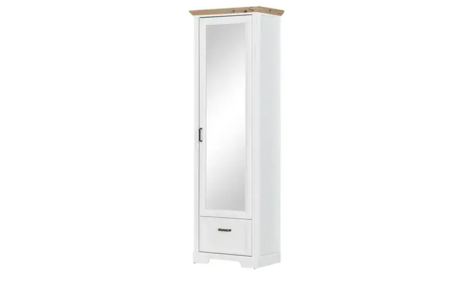 Garderobenschrank Varese | Pinie (Nachbildung), Weiß, Asteiche (Nachbildung)
