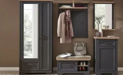 Garderobenschrank Varese | Graphit, matt, Asteiche (Nachbildung)