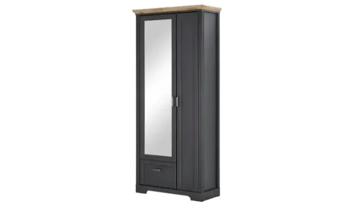 Garderobenschrank Varese | Graphit, matt, Asteiche (Nachbildung)