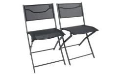 Gartenstuhl 2er-Set | Schwarz, Schwarz | Möbel Höffner
