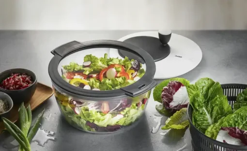 Gefu Salatschleuder ROTARE | Salatschleuder inklusive Frischhaltedeckel