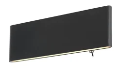 Globo Lighting Wandleuchte | 22,5 cm, Weiß, Schwarz