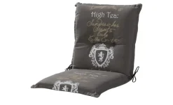 GO-DE Gartenmöbel-Auflage High Tea Stone | Niederlehnerauflage, Steingrau