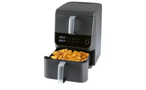 GourmetMaxx Doppelkammer Heißluftfritteuse 16404