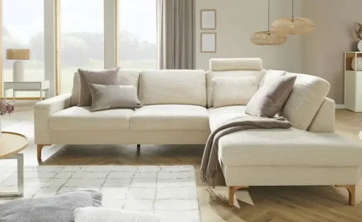 Gray & Jones Cord-Sofa Capa | Beige, rechts | Höffner