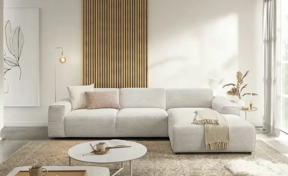 Gray & Jones Ecksofa Baltic Breeze | Weiß, rechts