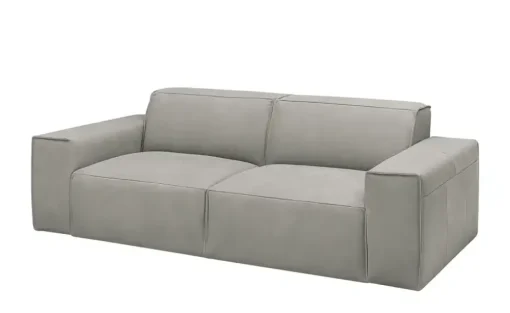 Gray & Jones Einzelsofa im Trendstoff Baltic Breeze | Silbergrau, 2