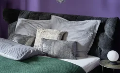 Gray & Jones Kissen Tierra Fuego | Grau, silberfarben