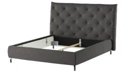Gray & Jones Polsterbettgestell Tierra Fuego | Schwarz, 140 cm